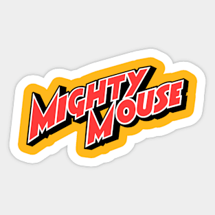 Mighty Mouse Logo Sticker